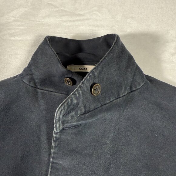Arthur and Fox Blazer Pea Coat Men Size L 52 Blue Pockets Button Closure Jacket - Picture 3 of 15